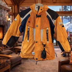 Kids Ski Jacket Vintage Couloir Size 6 Orange Snowboard Winter Coat Insulated